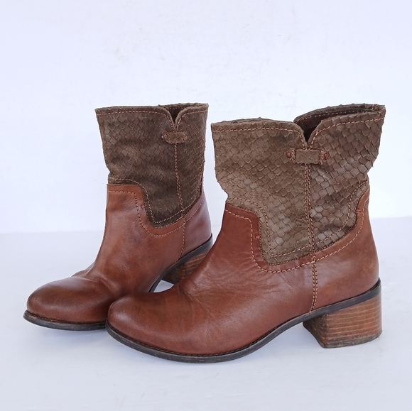 Diba True Leather Boots Size 8.5 Brown - Picture 2 of 6